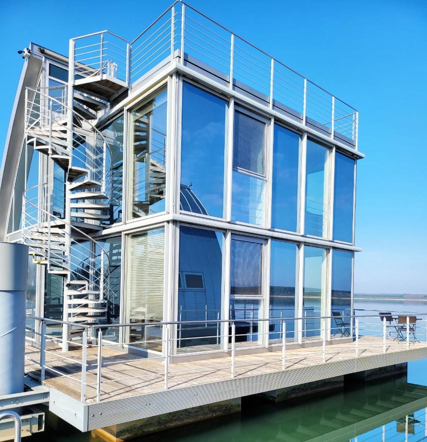 Schwimmende Ferienwohnung Sundowner Elsterheide Luaran gambar